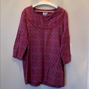 Dignity not charity plum tunic L